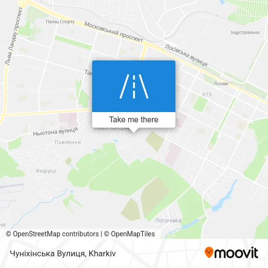 Карта Чуніхінська Вулиця