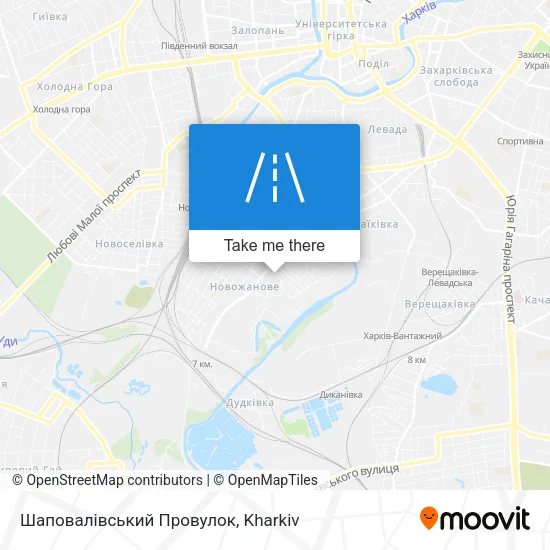 Карта Шаповалівський Провулок