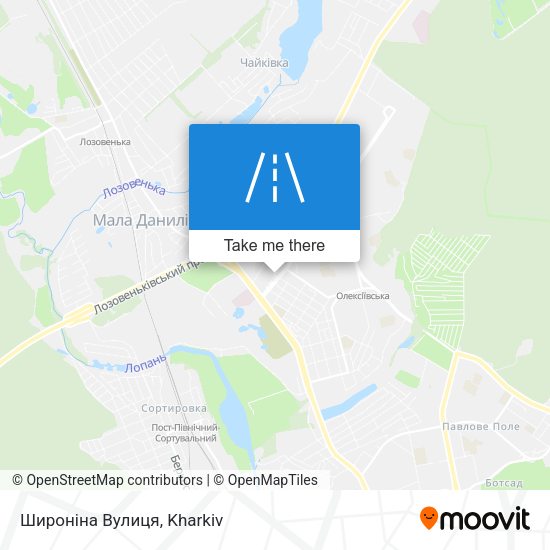 Широніна Вулиця map