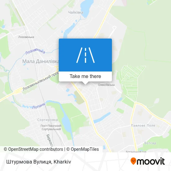 Карта Штурмова Вулиця