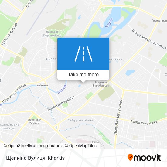 Щепкіна Вулиця map