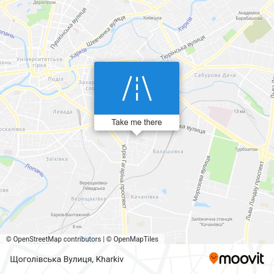 Щоголівська Вулиця map