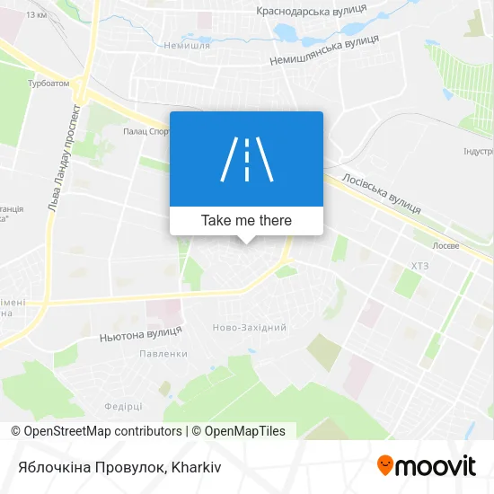 Карта Яблочкіна Провулок