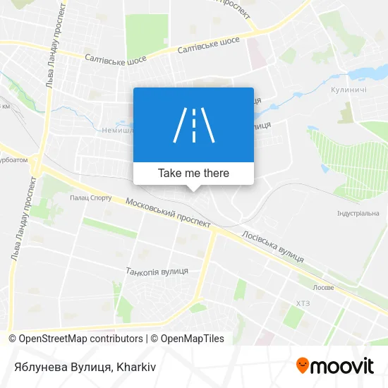 Карта Яблунева Вулиця