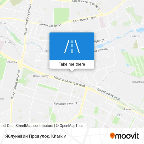 Карта Яблуневий Провулок