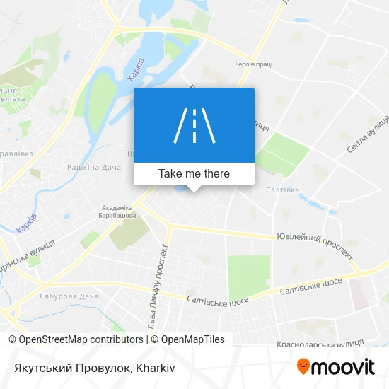Карта Якутський Провулок