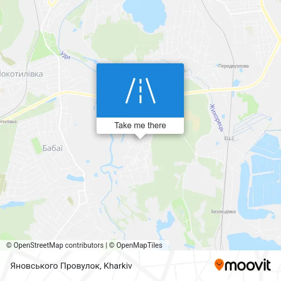Карта Яновського Провулок