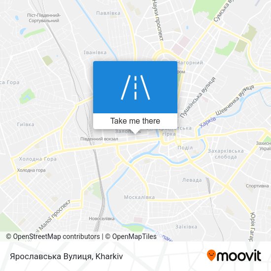 Карта Ярославська Вулиця
