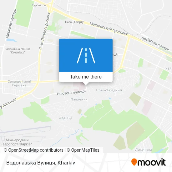 Карта Водолазька Вулиця