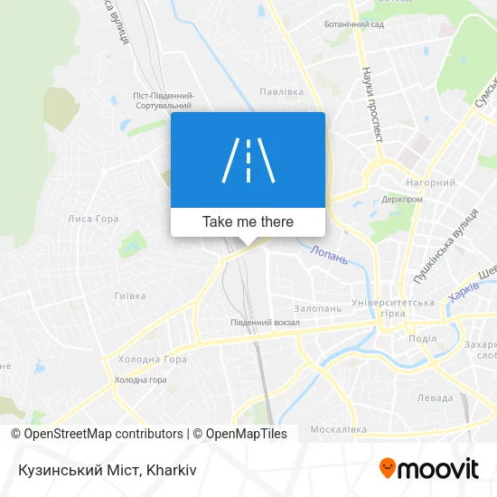 Карта Кузинський Міст