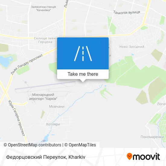 Карта Федорцовский Переулок