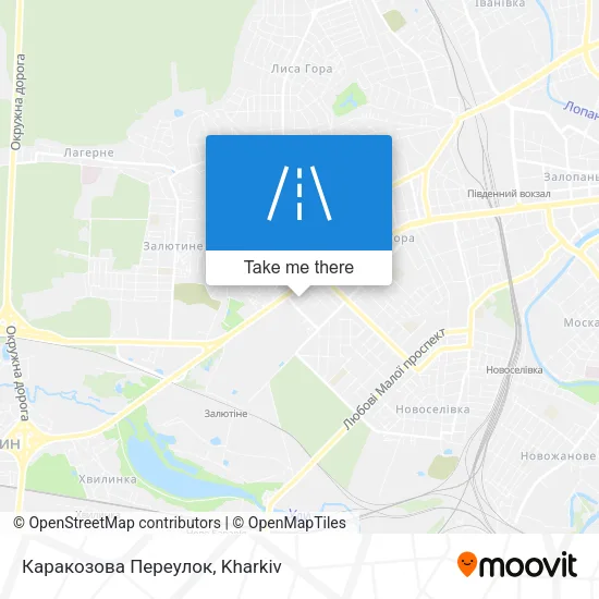 Карта Каракозова Переулок