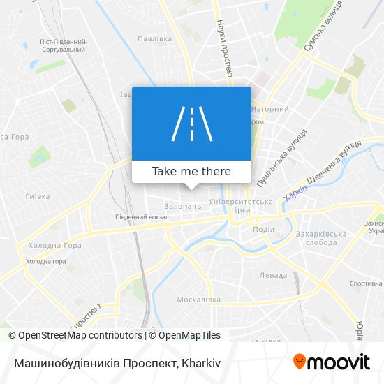 Машинобудівників Проспект map