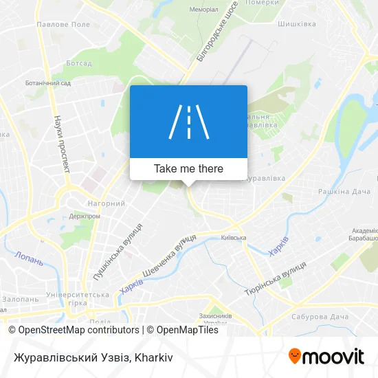 Карта Журавлівський Узвіз