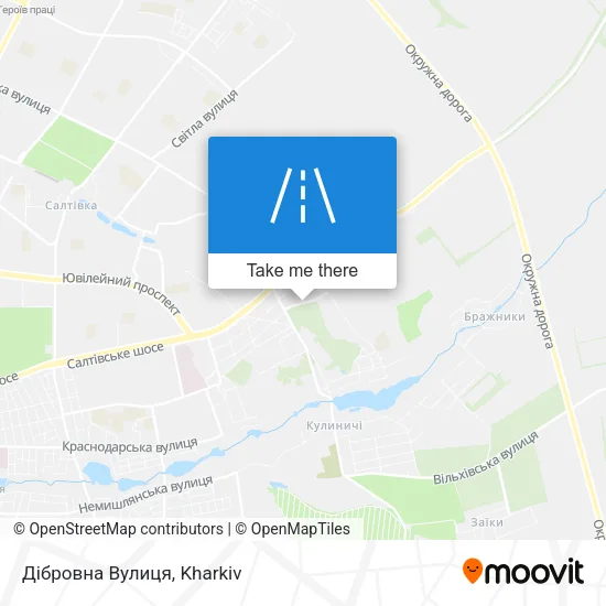 Карта Дібровна Вулиця