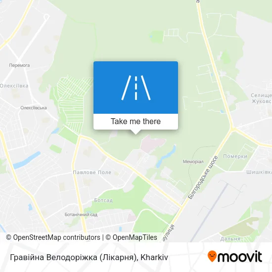 Карта Гравійна Велодоріжка (Лікарня)