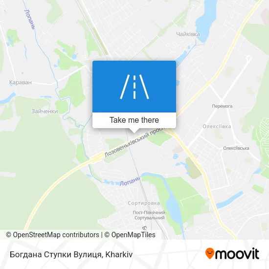 Карта Богдана Ступки Вулиця