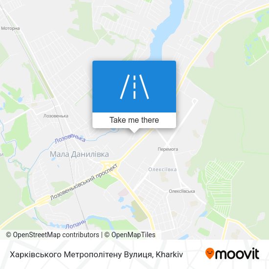 Карта Харківського Метрополітену Вулиця