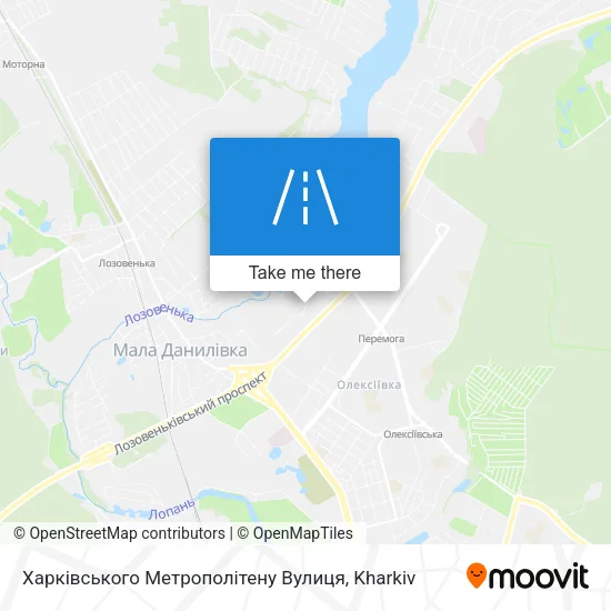 Карта Харківського Метрополітену Вулиця