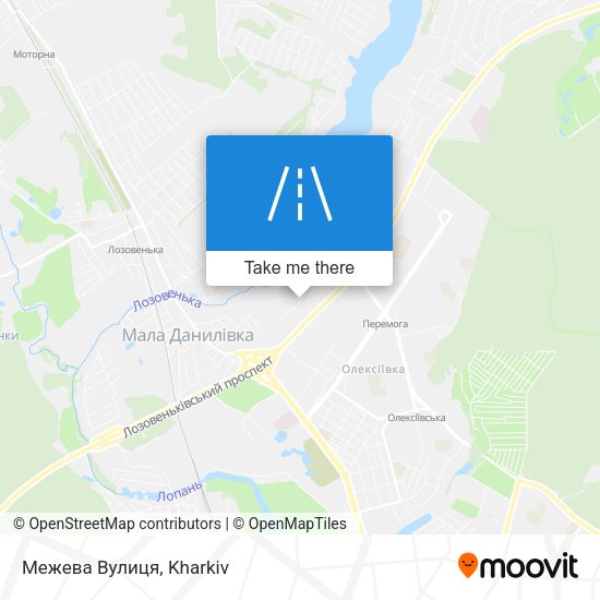 Карта Межева Вулиця