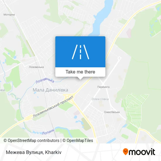 Карта Межева Вулиця