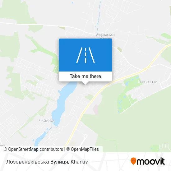 Карта Лозовеньківська Вулиця