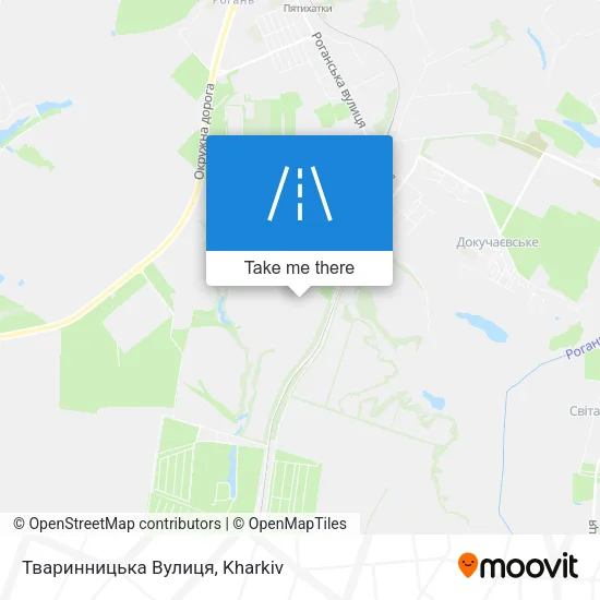 Карта Тваринницька Вулиця