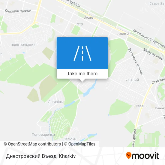 Карта Днестровский Въезд