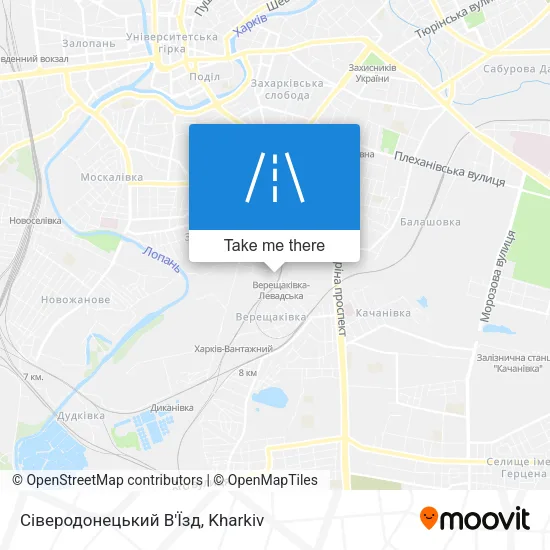 Карта Сіверодонецький В'Їзд