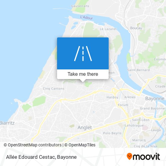 Mapa Allée Edouard Cestac