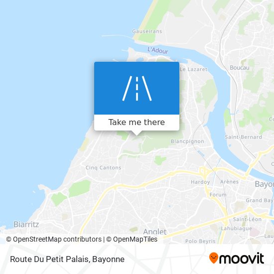 Route Du Petit Palais map