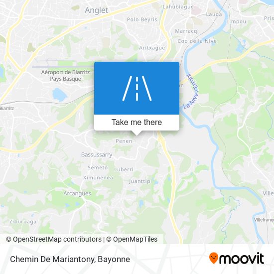 Mapa Chemin De Mariantony