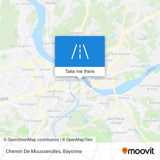 Chemin De Mousserolles map