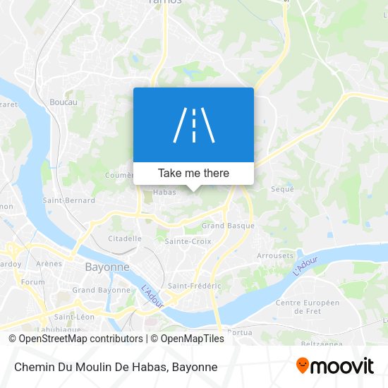 Chemin Du Moulin De Habas map
