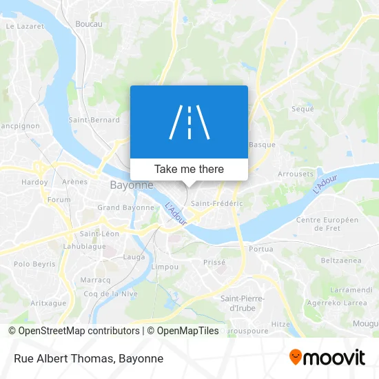 Rue Albert Thomas map