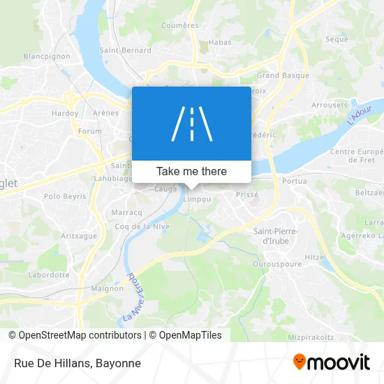 Rue De Hillans map