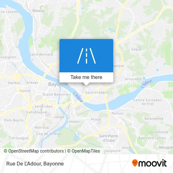 Rue De L'Adour map