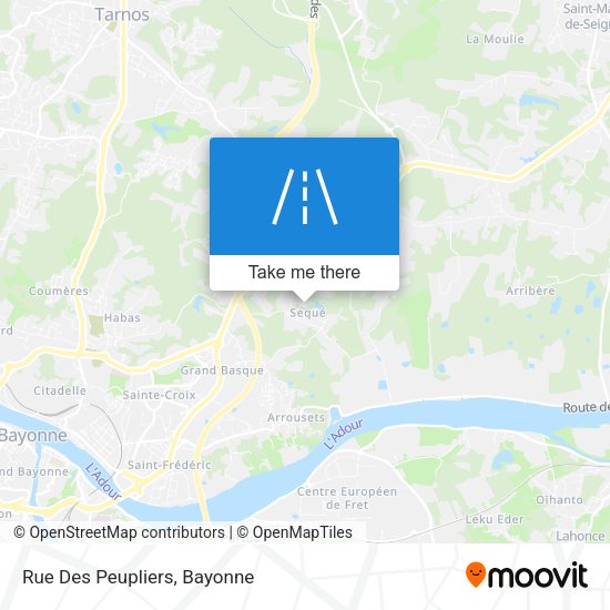 Rue Des Peupliers map