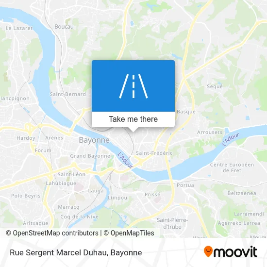 Rue Sergent Marcel Duhau map
