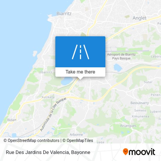 Rue Des Jardins De Valencia map