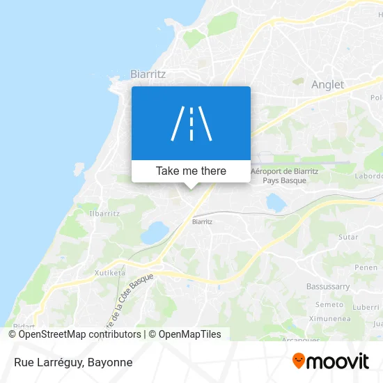 Rue Larréguy map
