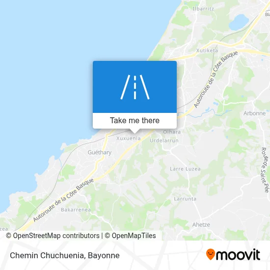 Chemin Chuchuenia map