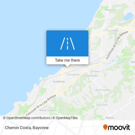 Chemin Costa map