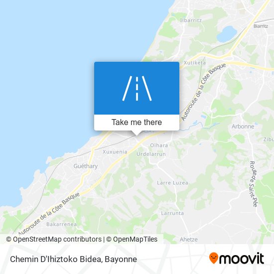 Chemin D'Ihiztoko Bidea map