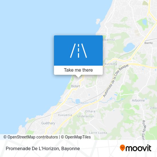 Promenade De L'Horizon map