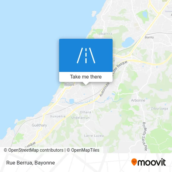 Rue Berrua map