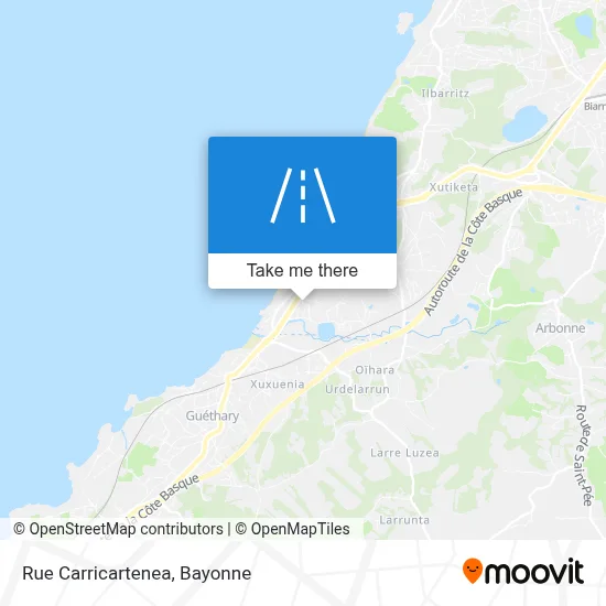 Rue Carricartenea map