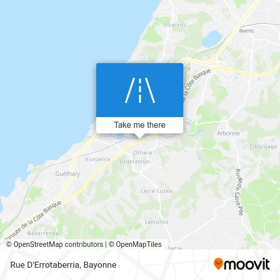 Rue D'Errotaberria map