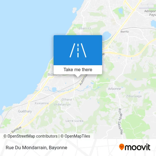 Rue Du Mondarrain map