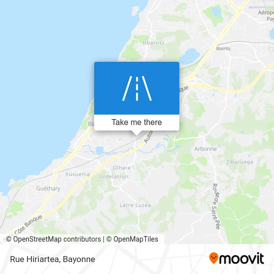 Rue Hiriartea map